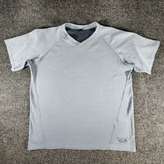 Mountain Hardwear Performance Tee Mens L Blue Short Sleeve Stretch Lightweight