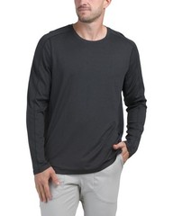 RHONE Invictus Training Long Sleeve Shirt Top Black NWT
