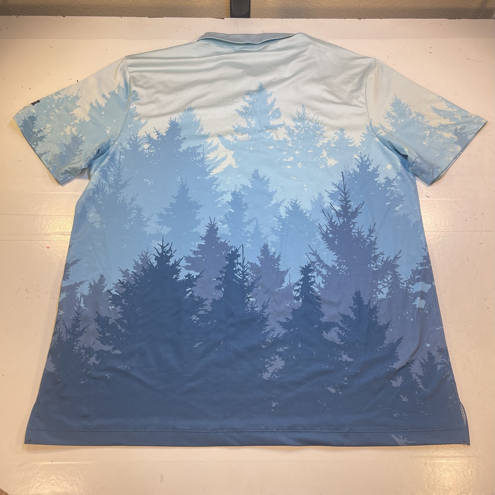 YATTA GOLF FOREST TREES OUTDOOR GOLF POLO SHIRT Mens XL All Over Print gallery