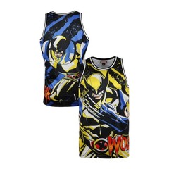 Lids / Marvel Wolverine Comic Big Print Mesh Jersey Tank Men’s Size X-LARGE XL