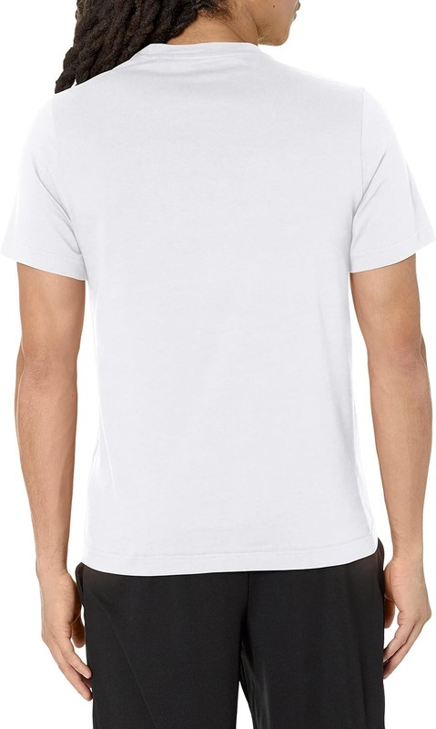 Reebok Men's Standard Big Tee | White/Black Logo | Small gallery