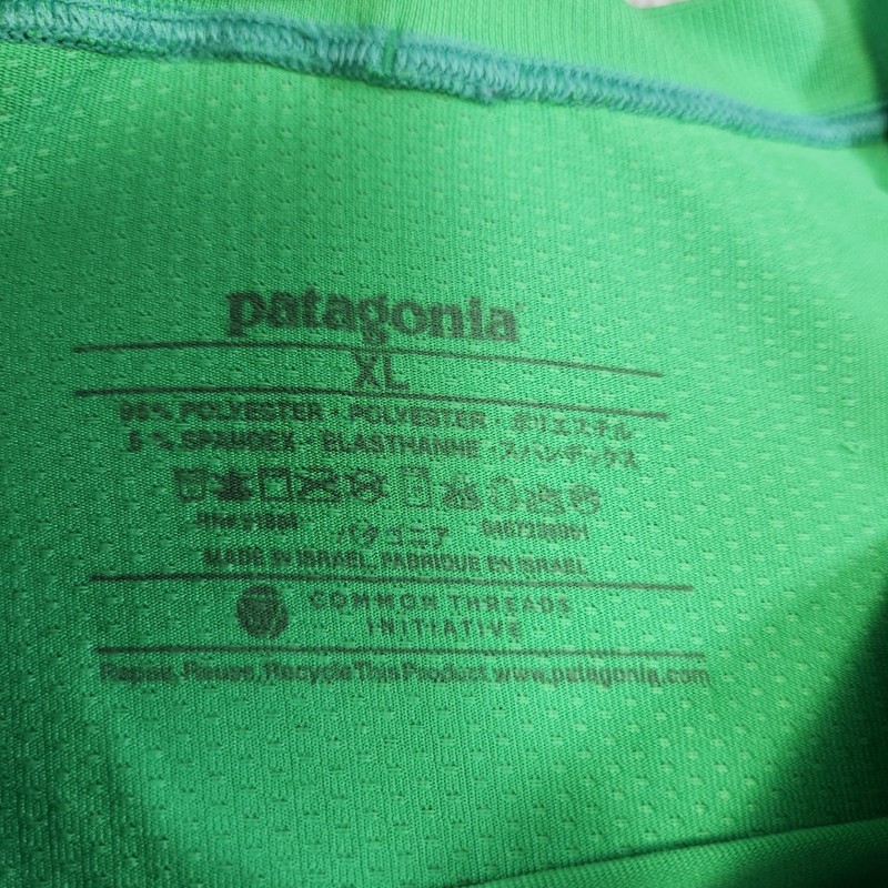 Patagonia Capilene Shirt Men XL Green Vented Tech Stretch Hiking Quick Dry gallery