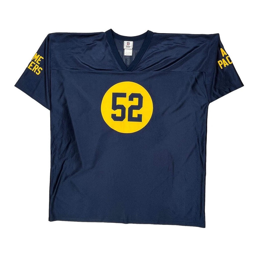 Green Bay Packers N.F.L. Team Apparel Football Football Jersey - 2XL Navy Polyes