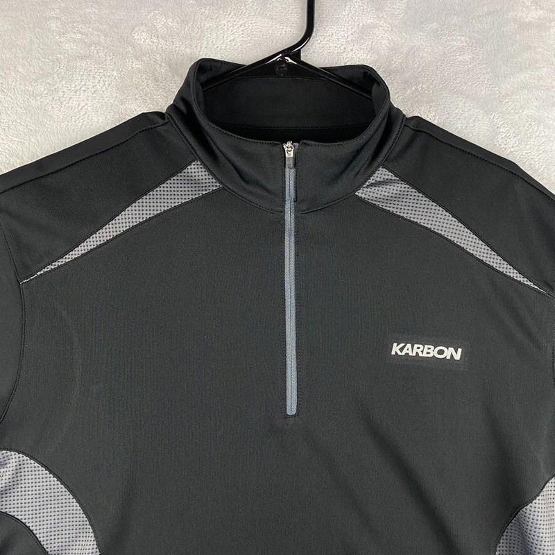 Karbon 1/4 Zip Pullover Mens XL Mercury Alps Base Mid Layer Performance Wicking gallery