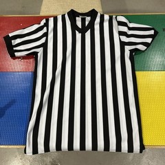 McDavid Sports Refereee Jersey Medium Size, Black White Stripes