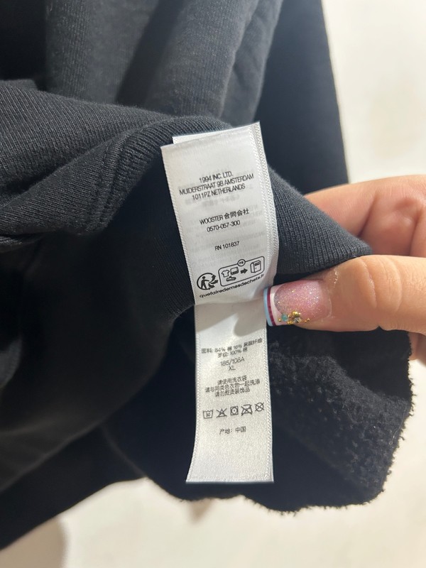 SUPREME WASHED OLD ENGLISH HOODIE BLACK SIZE XL PREOWNED gallery