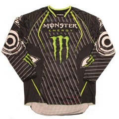 O’NEAL Motocross Jersey Mens L Monster Energy Vintage Y2K MX Racing Rubber Elbow