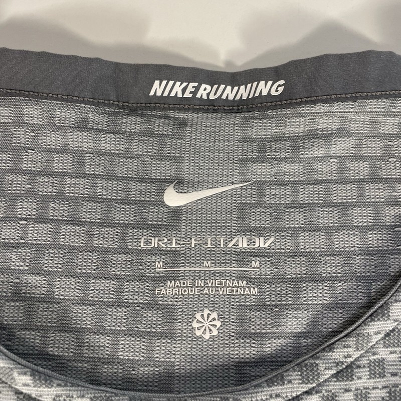 Nike Dri-FIT ADV Running Shirt Mens Medium Gray Short Sleeve Athletic DM4753-084 gallery