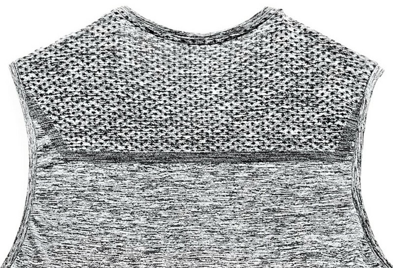 ZARA 'Seamless Singlet / Tank' Men's Active Sleeveless T-Shirt Gray Marl S *NWT* gallery