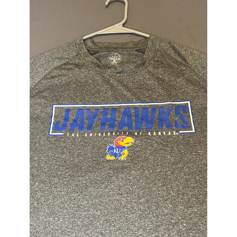 Rivalry Threads Gray Kansas Jayhawks Shirt Mens Medium gallery