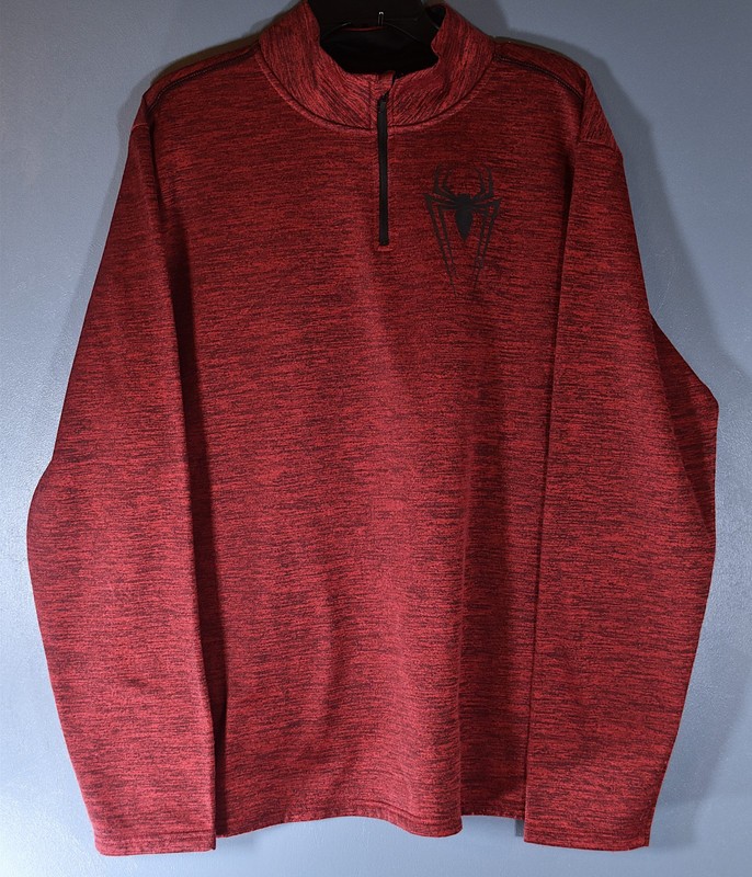 Marvel quarter zip pullover men's size XL, brick red gallery
