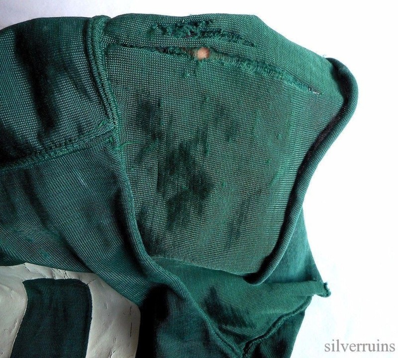 Fab Knit Vintage Football Jersey 1950's Game Worn Athletic Durene *Distressed* gallery