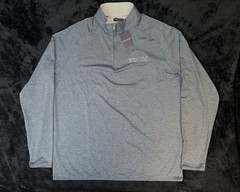 Peter Millar Stealth Performance Pullover Mens XL Grey 1/4 Zip Crown Crafted New