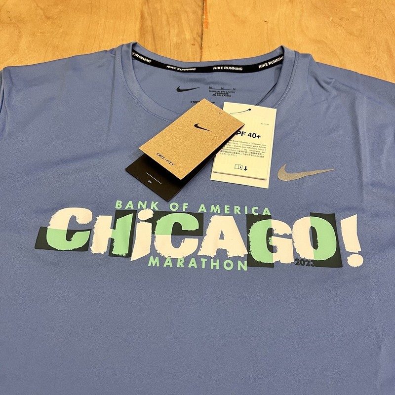 Nike BOA Chicago Marathon 2023 Miler LS Running Shirt FD2699-450 Men’s Size M gallery