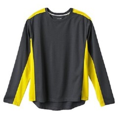 Jockey Men’s Sz MEDIUM Performance Long Sleeve Lounge Shirt – Gray Yellow
