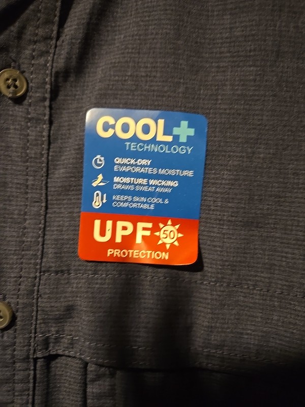 Men's Coleman Short Sleeve UPF 50 Cool+ Technology ~ Medium ~ Blue Heather ~ NWT gallery