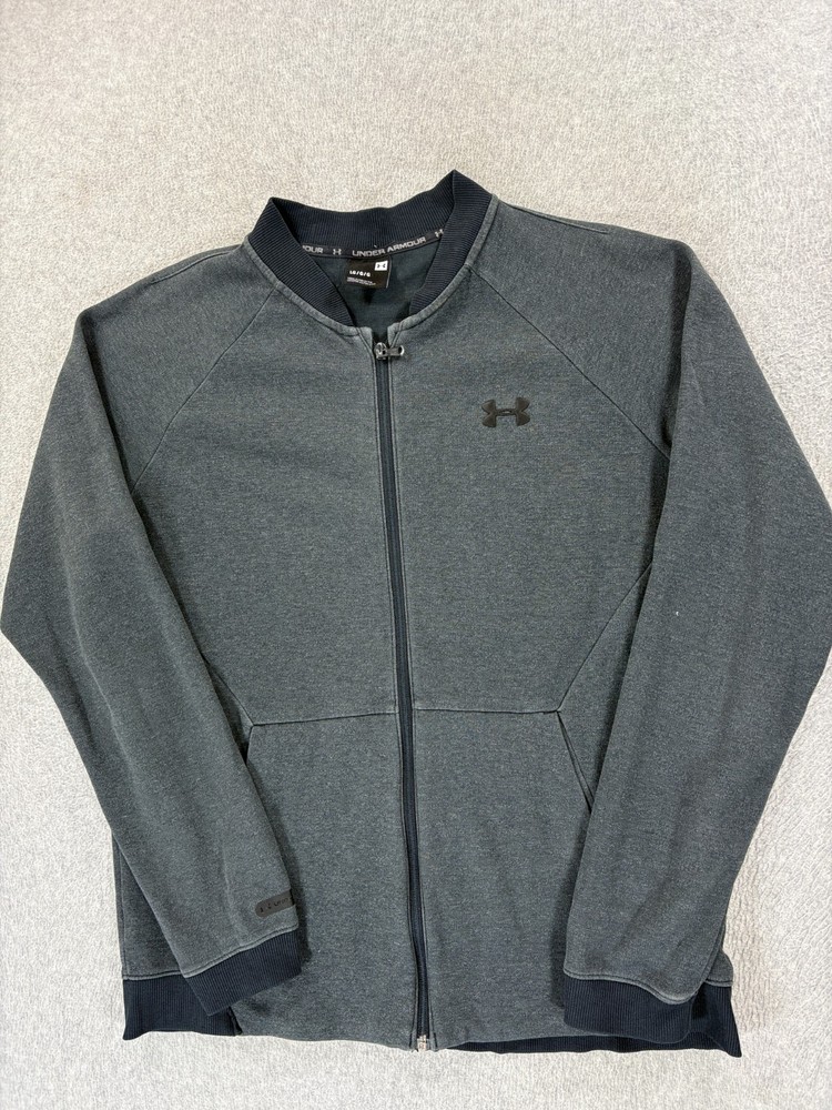 Under Armour Performance Full Zip Athletic Jacket (Men's Large) Gray