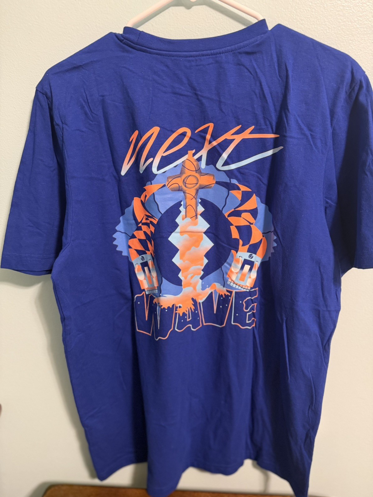 Adidas Next Wave T-Shirt Mens Short Sleeve Crewneck Blue Sz Large NWT gallery