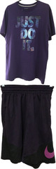 Nike Dri-Fit HBR Black Purple 2016 Men’s L 🏀 Shorts T-Shirt 718830 524 Lot of 2