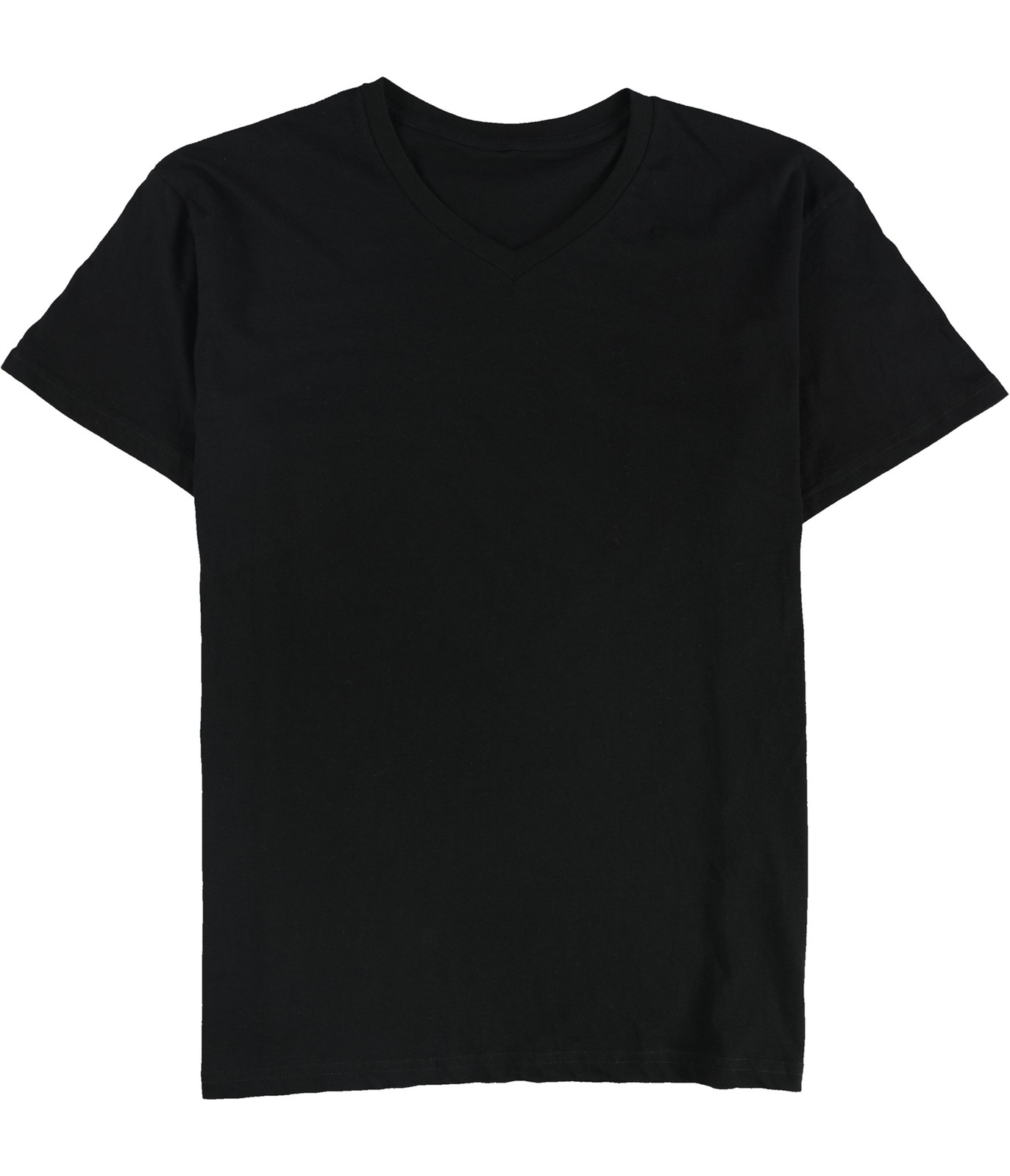 Tags Weekly Mens Solid V-Neck Basic T-Shirt, black, L gallery