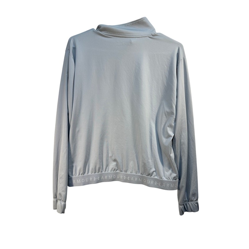Under Amour Full Zip Up Base Layer Heatgear Loose Fit Small Gray Pockets gallery