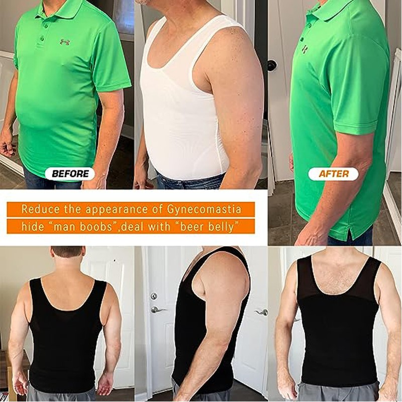 Compression Vest Shirt Sleeveless Men Body Shaper Base Layer Slimming Tank Top gallery