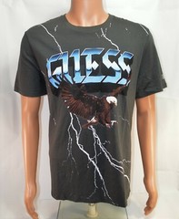 Guess x A$AP Rocky Rap Phantom Lightning Bald Eagle Shirt Sz Large L NEW RARE