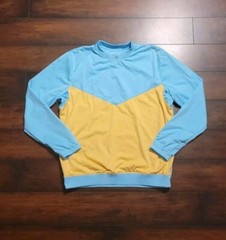 Nike Shield Victory Golf Men’s Pullover Crew Shirt Top Blue Yellow CI8986-496