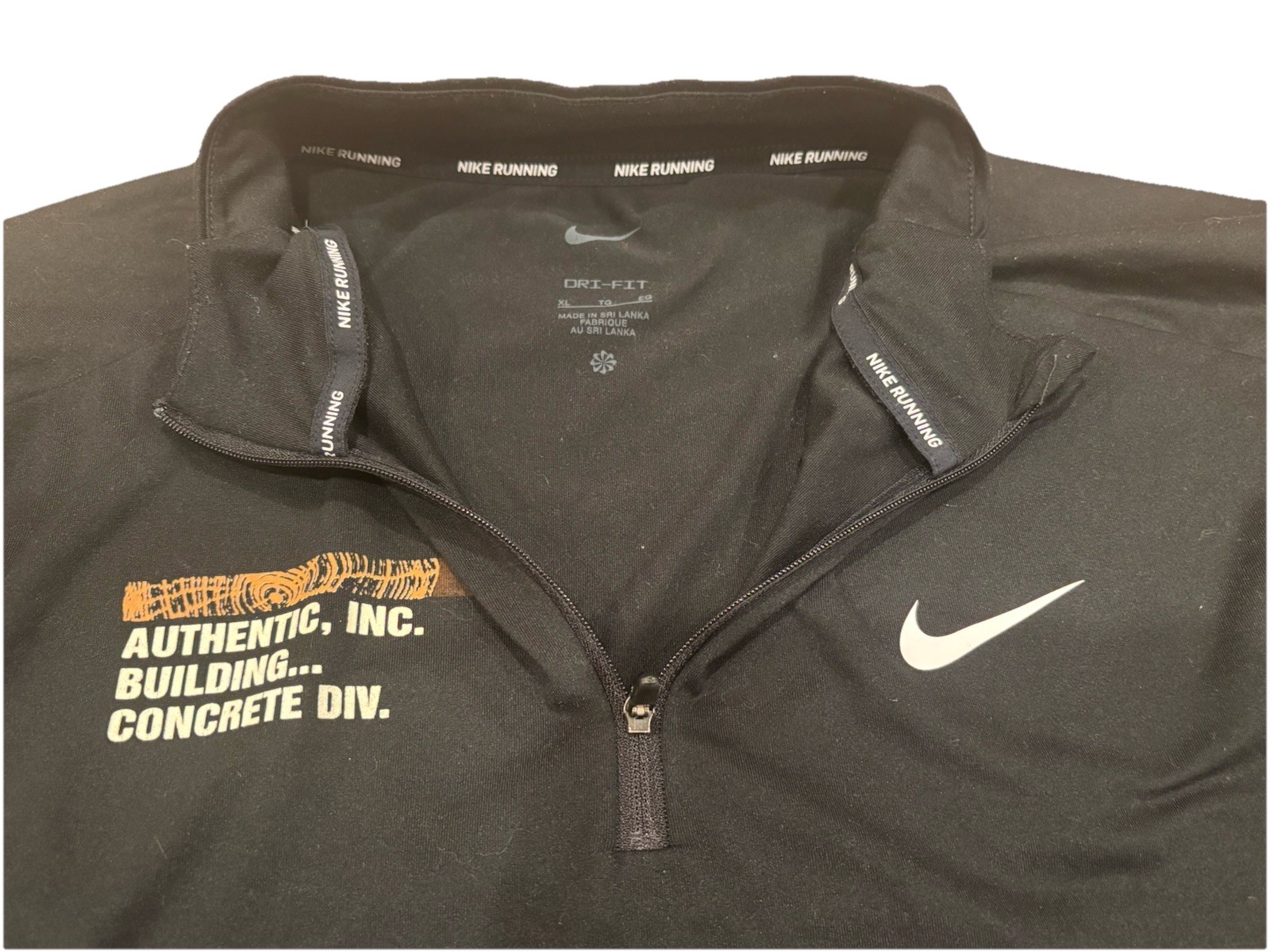 Nike Dri-FIT Half-Zip Running Pullover - Men’s XL - Black - Concrete Div. gallery