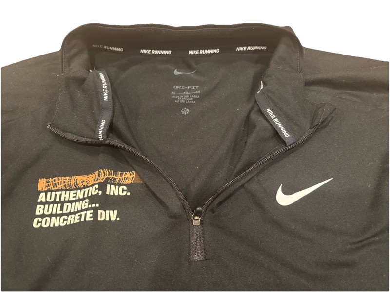 Nike Dri-FIT Half-Zip Running Pullover - Men’s XL - Black - Concrete Div. gallery