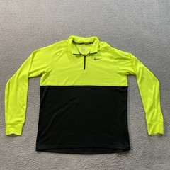 Nike Dri-Fit Quarter Zip XL Yellow And Black