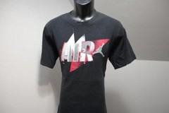 Nike Air Tee Gym T Shirt Graphic Black Standard Fit Short Sleeve Mens Sz Medium