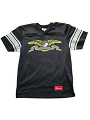 SS14 SUPREME ANTIHERO FOOTBALLL JERSEY BLACK SIZE M 2014