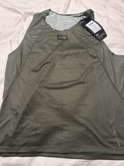 NWT Mens Gore Running Wear Sleeveless Athletic Mens Green Medium