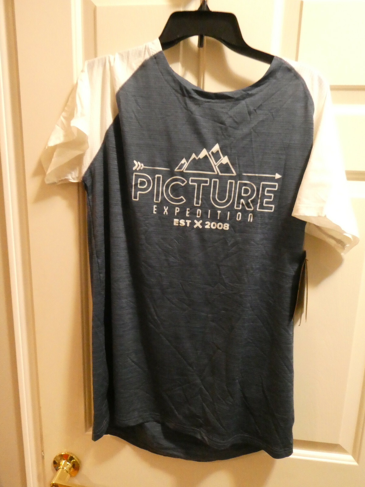 PICTURE ORGANIC ODDISEE TECH MEN'S S/S DARK BLUE T-SHIRT SIZE XL NWT gallery