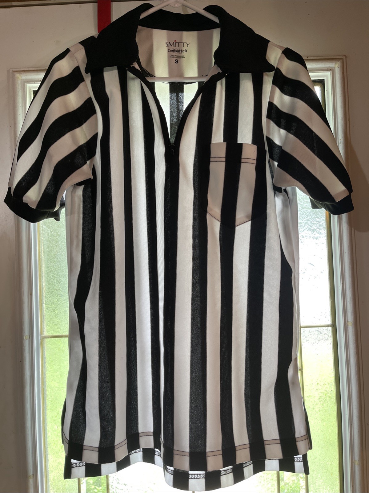 Smitty ComfortTech Football Referee Ump Jersey Short Sleeve S Zip collar, pocket gallery