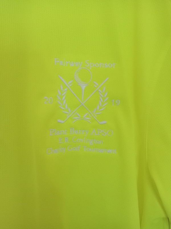 Fairway & Greene Shirt Adult Large 2019 Plant Barry Apso Charity Golf Neon Yello gallery