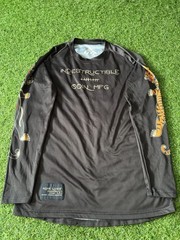 ODIN MFG Nine Lives Indestructible Men’s L Long Sleeve Crew Stretch Graphic Tee