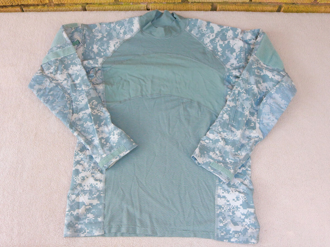 Camo Shirt tech tactical Size L outdoor light weight hiking military props II gallery