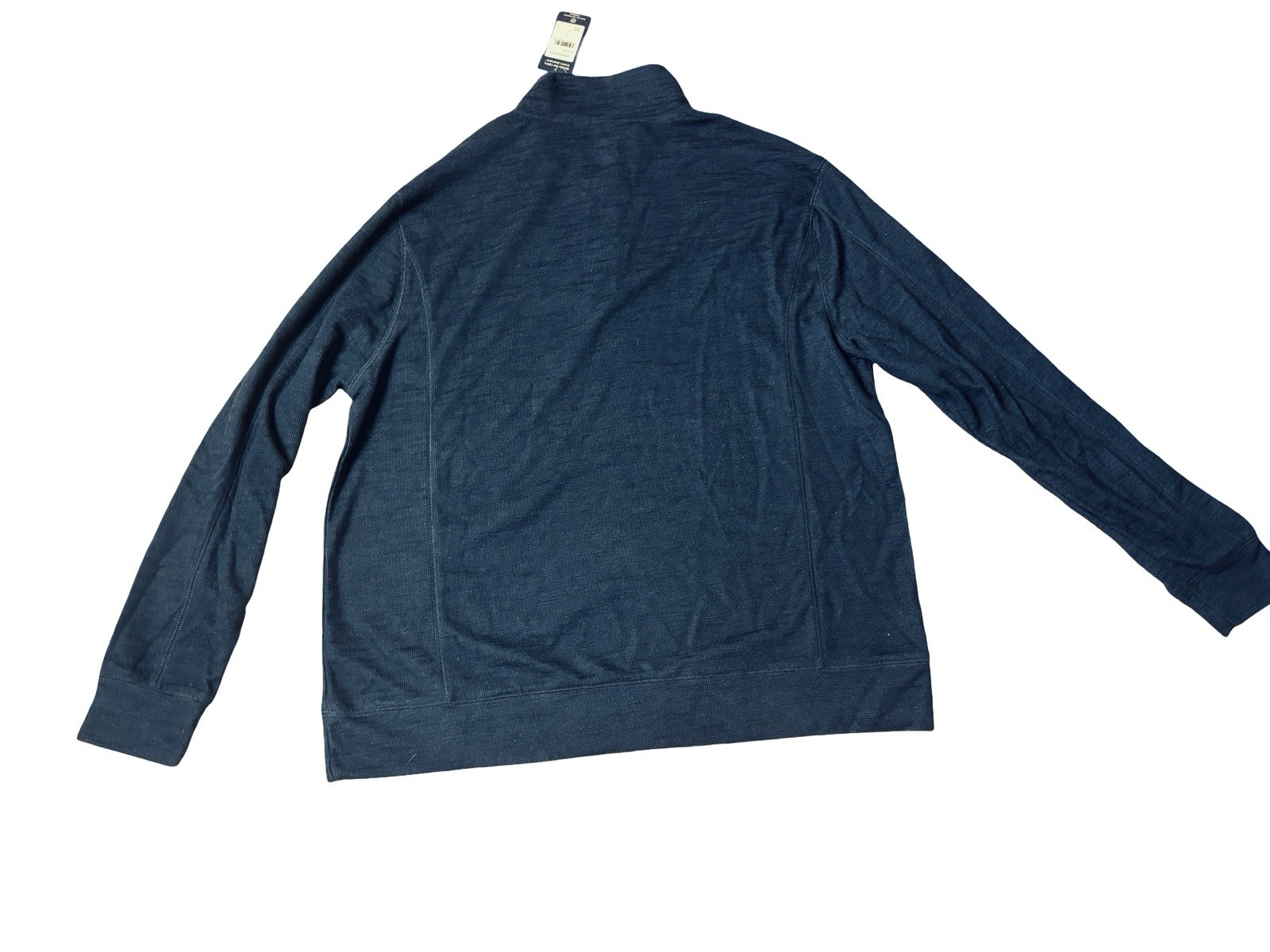 NWT Lands End Navy Pull Over Half Zip Blazer gallery