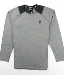 Spyder Men’s Long Sleeve Active Shirt Moisture Wicking Brushed Crew Neck Stretch