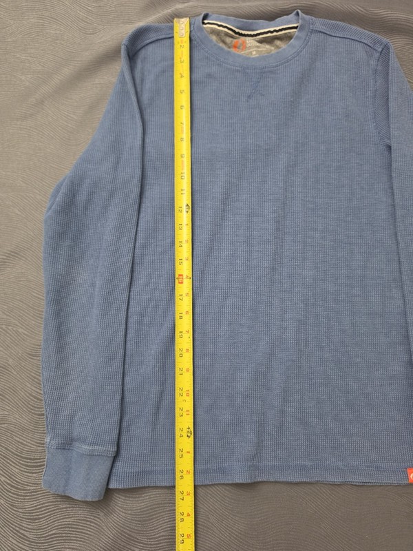 The American Outdoorsman Men's Blue Long Sleeve Crew Neck Knit T-Shirt M gallery