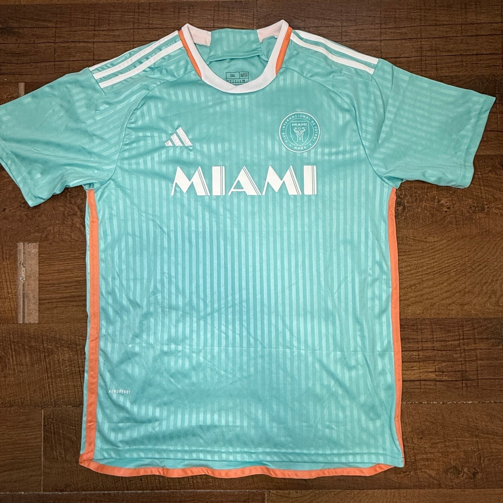 Adidas Inter Miami CF Lionel Messi #10 Royal Caribbean Slim Fit Jersey XL gallery