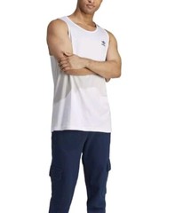 New Adidas Essentials Tank Top White Trefoil Mens; Medium; NWT; JF6601