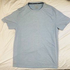 Russell Shirt Mens 2XL Blue Training Fit Dri Power 360 Short Sleeve Athletic