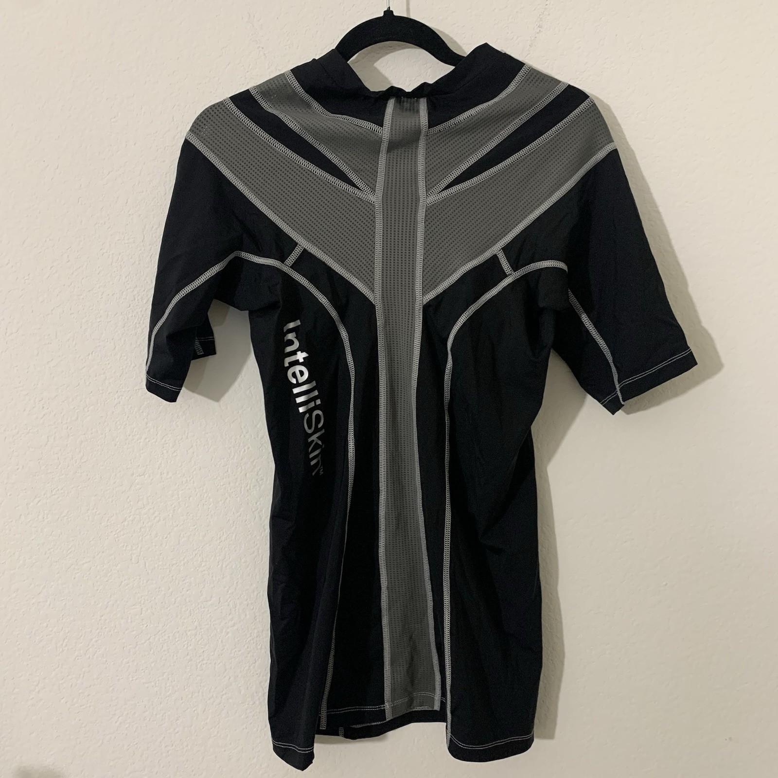IntelliSkin Foundation Men’s Compression Posture Shirt XL Black Gray Zip S/S gallery
