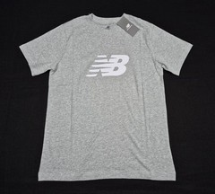 New Balance Men’s Gray White Sport Jersey Sports Running Casual Cotton T-Shirt