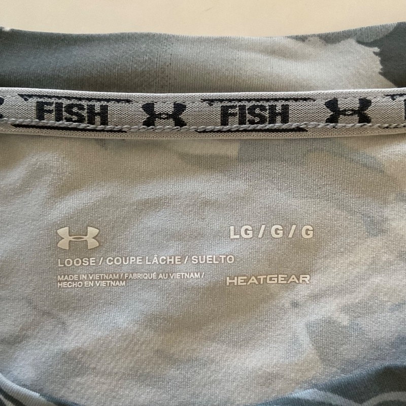 Under Armour Mens L Fishing CoolSwitch Thermocline Hybrid Crew Shirt Hydro Camo gallery