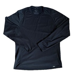 Patagonia Capilene 3 Midweight Men’s L Black Crew Neck Thermal Polartec Shirt