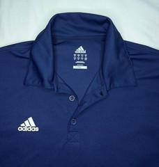 Adidas Climalite Men’s Medium Short Sleeve Polo Navy Golf Activewear Lightweight